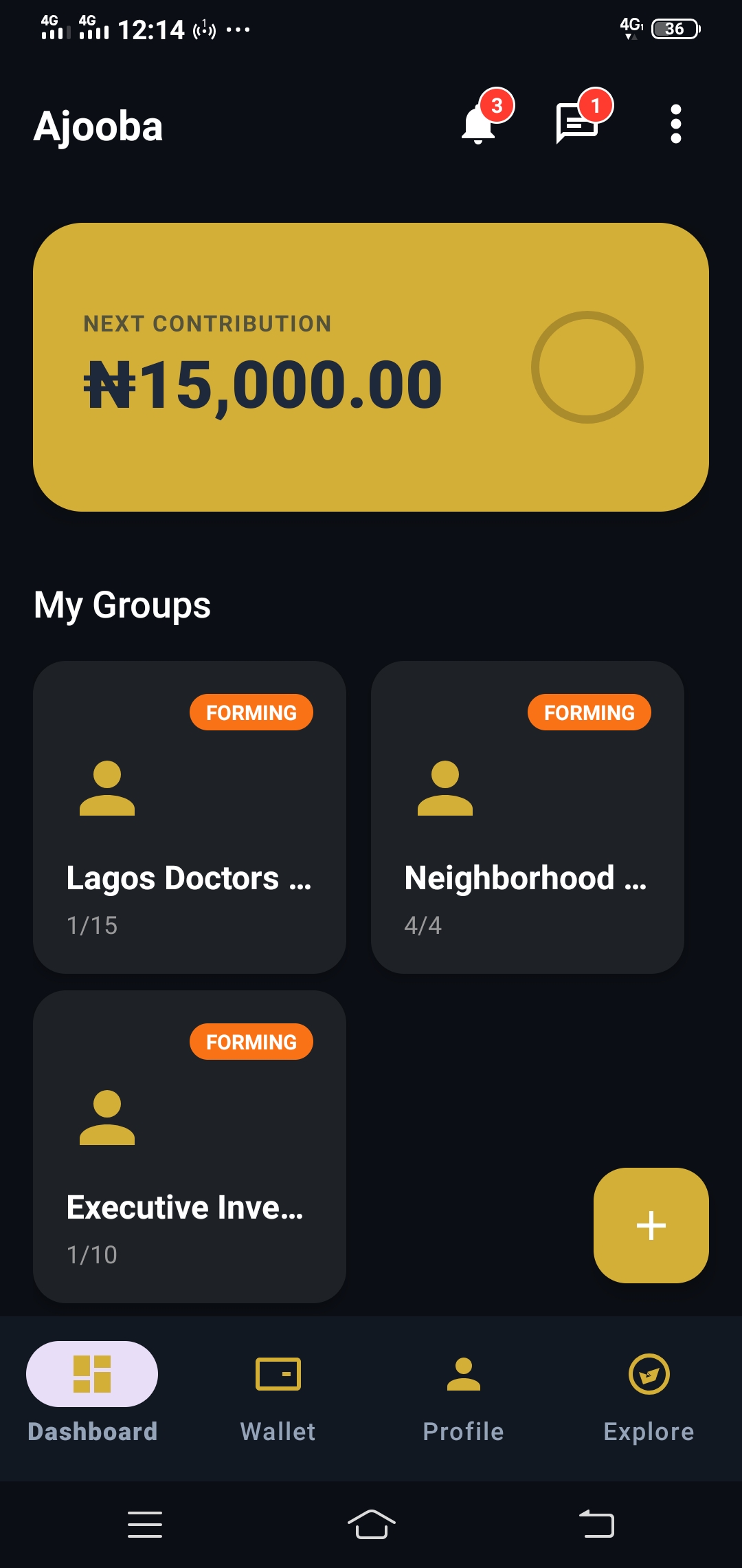 Ajoooba App Dashboard
